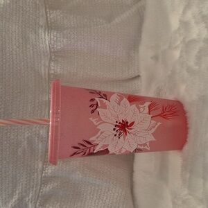 Starbucks Pink Tumbler with Straw